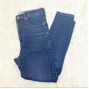 Everlane High Rise Stovepipe Ankle Blue Dark Wash Denim Jeans Size 27